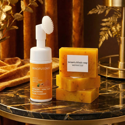 Jabón de Cúrcuma + Mousse Limpiadora