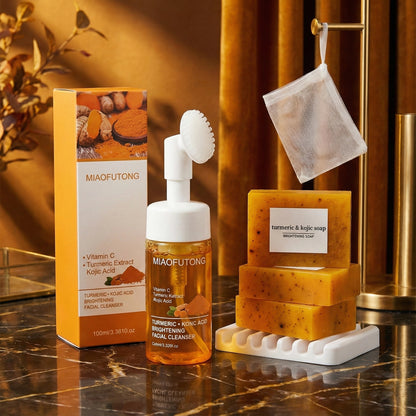 Jabón de Cúrcuma + Mousse Limpiadora